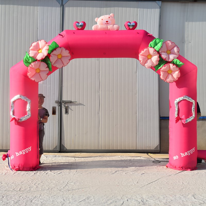 南桥镇粉色婚礼拱门